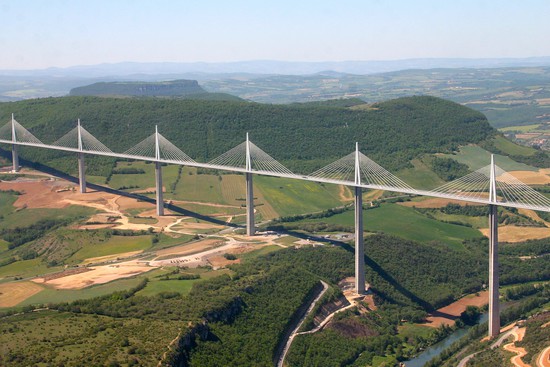 Viaduct van Millau in Frankrijk